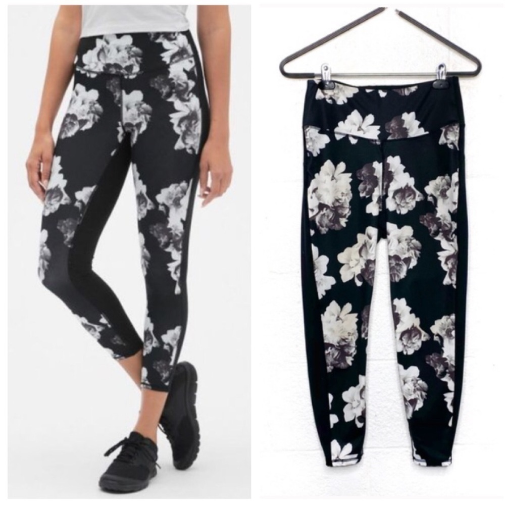 GapFit high rise floral block cropped leggings